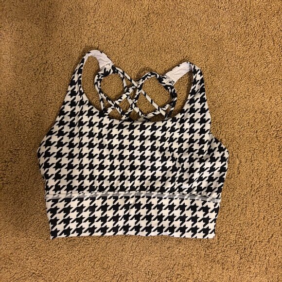 Houndstooth sports bra - Picture 1 of 2